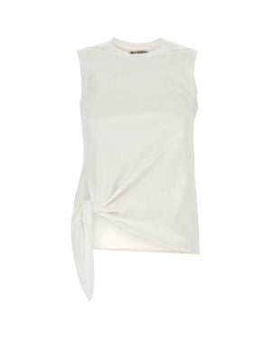 JW Anderson J. W. Anderson Sleeveless Top With Knot Detail - White