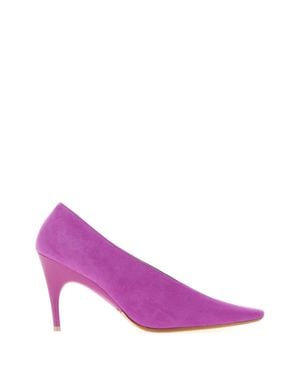 Balenciaga Slip On Pumps - Purple