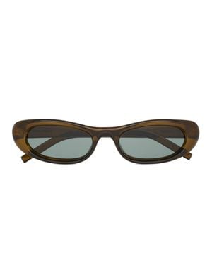 Saint Laurent Cat-Eye Sunglasses With Cushion-Shape Frame And 53Mm Nylon Lenses - Multicolor