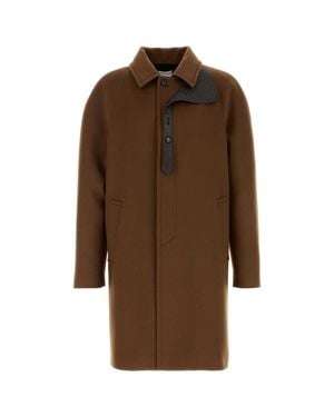 Bottega Veneta Quilted Leather-Trim Jacket With Intricate Woven Detailing - Brown