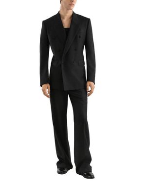 Dolce & Gabbana Double-Breasted "Sicily" Wool Jacket - Black