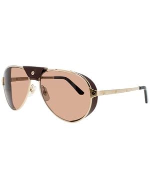 Cartier Metal Polarized Sunglasses 61-17-135 - Black