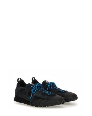 Marine Serre Leather Sneakers - Blue