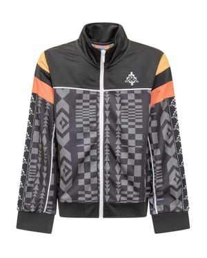 Marcelo Burlon Mini Zip-Up Sweatshirt - Black