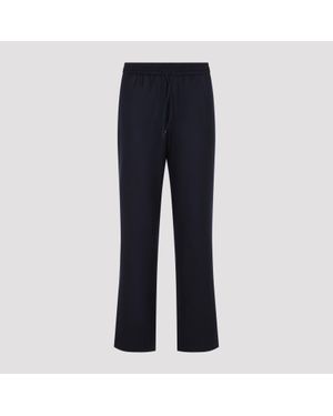 Sease Seamless Mindset Regular Straight-Leg Wool Pants For - Blue