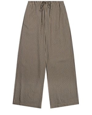 Alysi Chic Mini Pants For Ss26 - Gray