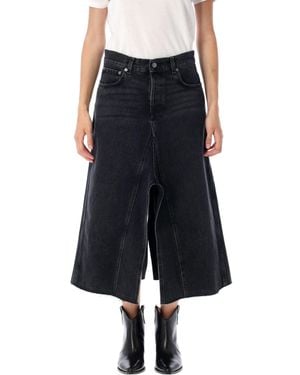 Haikure Stacy Denim Skirt - Black
