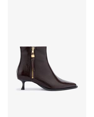 Ganni Ana Deep Vintage Ankle Boot - Brown