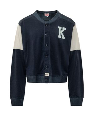 KENZO Zip-Up Sweatshirt - Blue