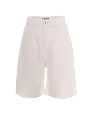 ICON DENIM Bermuda Shorts Lea - White