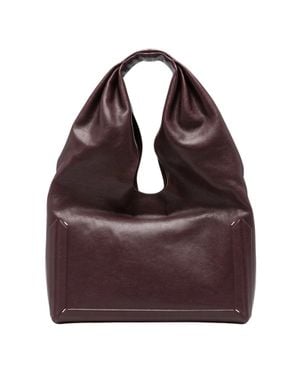 Maison Margiela Oversized Leather Tote Bag - Brown