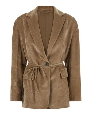Brunello Cucinelli Tailored Blazer Jacket - Brown