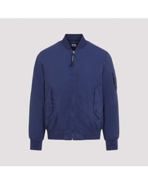C.P. Company C.P.Company Peacoat T-Flatt Padded Bomber Jacket - Blue
