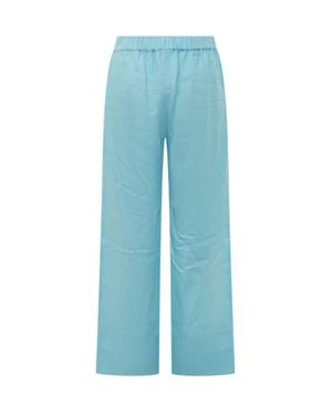 Sundek Linen Pants For Effortless Style - Blue