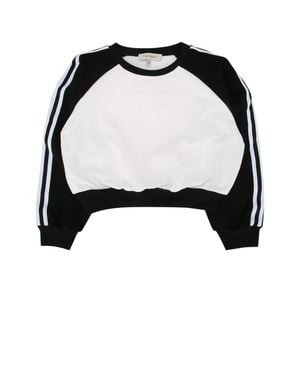 Twinset Kids Mini Sweatshirt With Front Branding Detail - Black