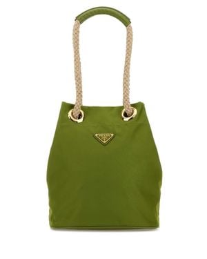 Prada Re-Nylon Mariner Bucket Bag - Green