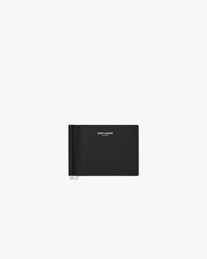 Saint Laurent Bill Clip Wallet - White