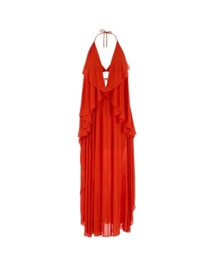 Loewe Crepe Paula S Ibiza Dress - Red
