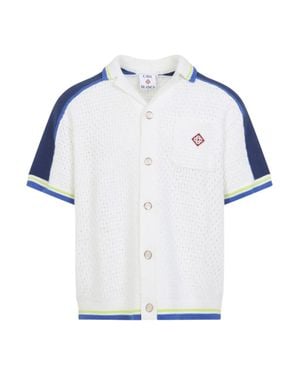 CASABLANCA Crochet Shirt - Blue