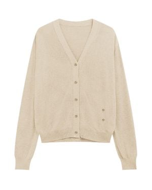 Frankie Shop Lightweight Cozy Mini Sweater For - Natural