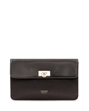 Ferragamo Mini Harleth Estane Handbag - Black
