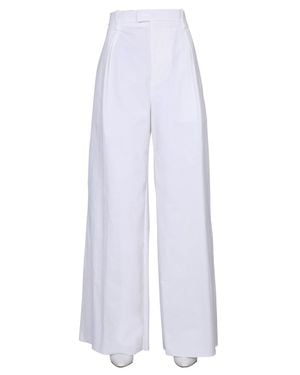 Bottega Veneta Nylon Canvas Wide Stretch Pants - White
