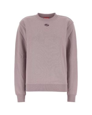 DIESEL Lilac Cotton Sweatshirt - Pink