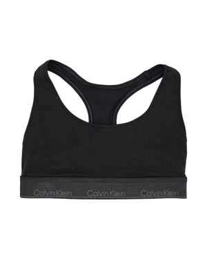 Calvin Klein Logo Band Sports Bra - Black