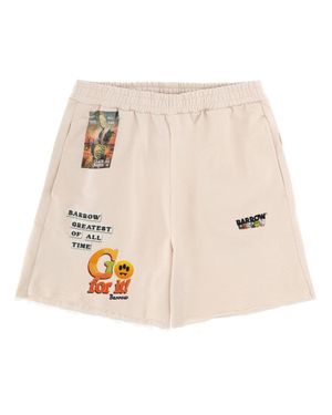 Barrow Shorts Con Stampa - Natural