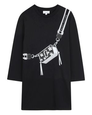 Marc Jacobs Graphic Handbag Print Long Sleeve Top For Girls - Black
