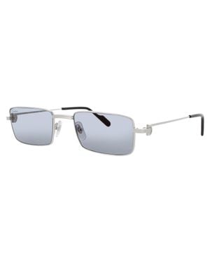 Cartier Rectangular Metal Sunglasses - Black