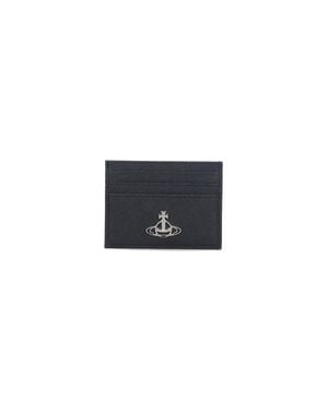 Vivienne Westwood Orb Logo Card Holder - Black