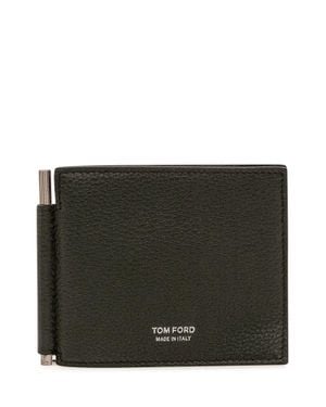 Tom Ford Mini Estane Clip Wallet - Black