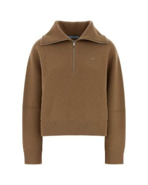 Prada Cashmere Polo Shirt - Brown
