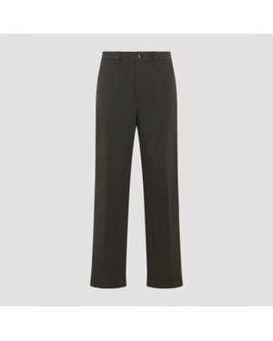 Dries Van Noten Pickerbys Cotton Pants - Gray