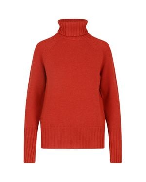 Drumohr Cashmere Turtleneck Sweater - Red