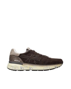 Premiata Suede Low-Top Sneaker - Brown
