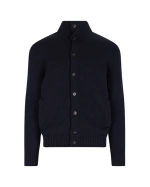Zanone 100% Virgin Wool Crewneck Sweater - Blue