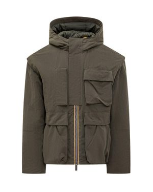 K-Way Utility Mini Jacket With Pocket - Green