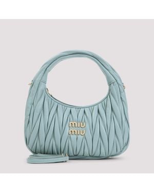 Miu Miu Wander Matelass Hobo Bag - Blue