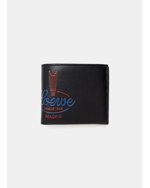 Loewe Crown Bifold Wallet - Black