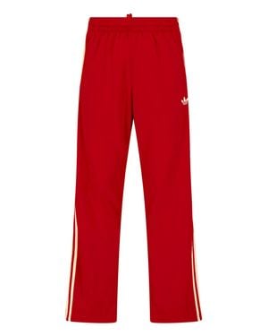 adidas Track Pants With Side Stripes - Red
