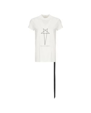 Rick Owens Graphic Print Short Sleeve T-Shirt - White