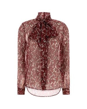 Saint Laurent Regular Printed Shirt - Pink