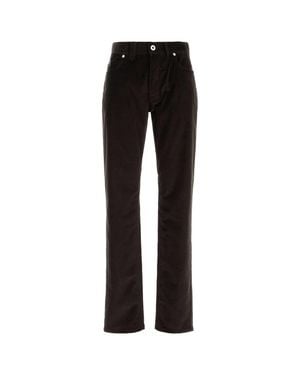 Brioni Stretch Corduroy Pants - Black