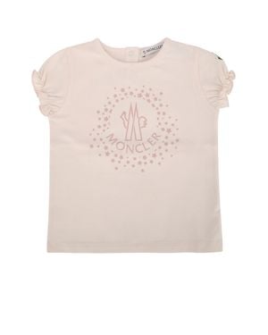 Moncler Jr Baby Ss T-Shirt - Pink