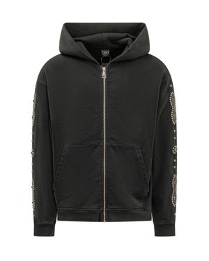 HTC Mini Moustache Zip Sweatshirt - Black
