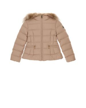 Moncler Mini Boedette Quilted Puffer Jacket For Kids - Natural