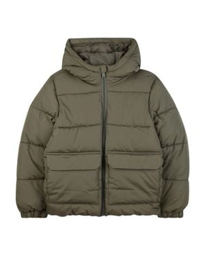 BOSS Quilted Hooded Zip-Up Jacket For Boys - Green