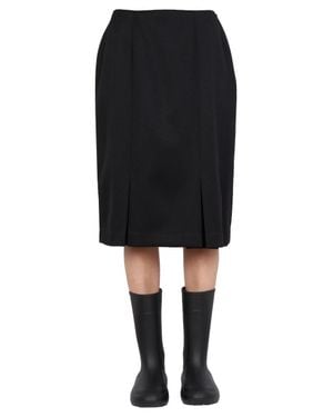 Raf Simons Straight Cut Mini Skirt - Black